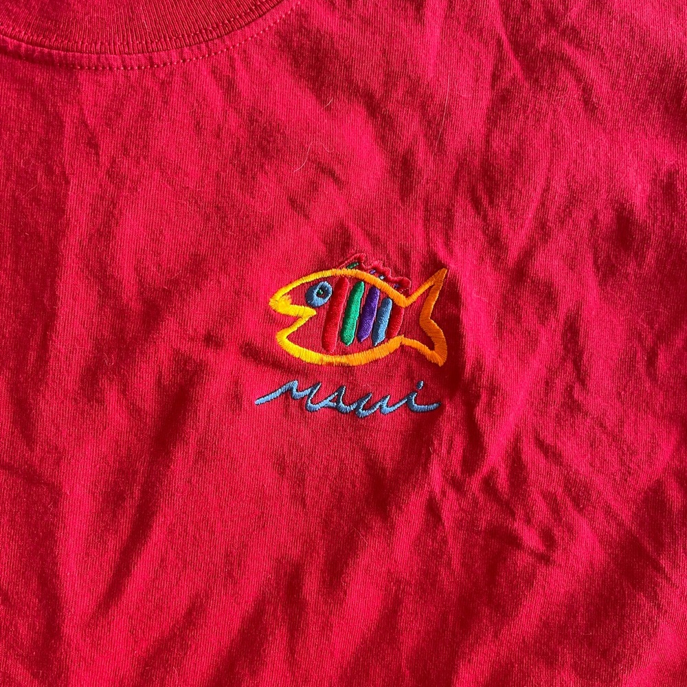 Vintage Maui Embroidered Fish Tee